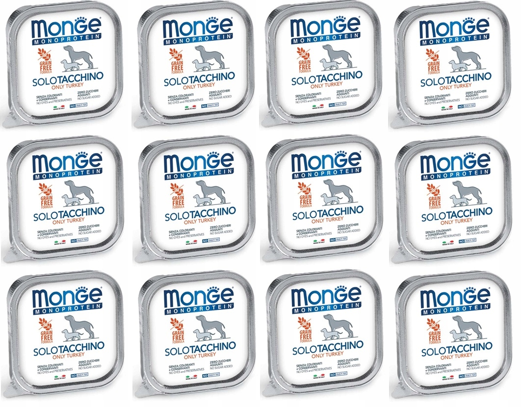 Levně Monge Dog Solo Krůta 12 x 150 g