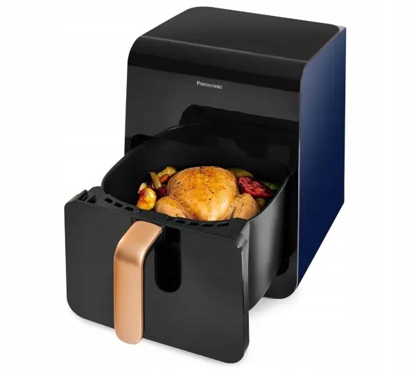 Mała Frytkownica Beztłuszczowa Airfryer Panasonic Okienko Para 11 Programów