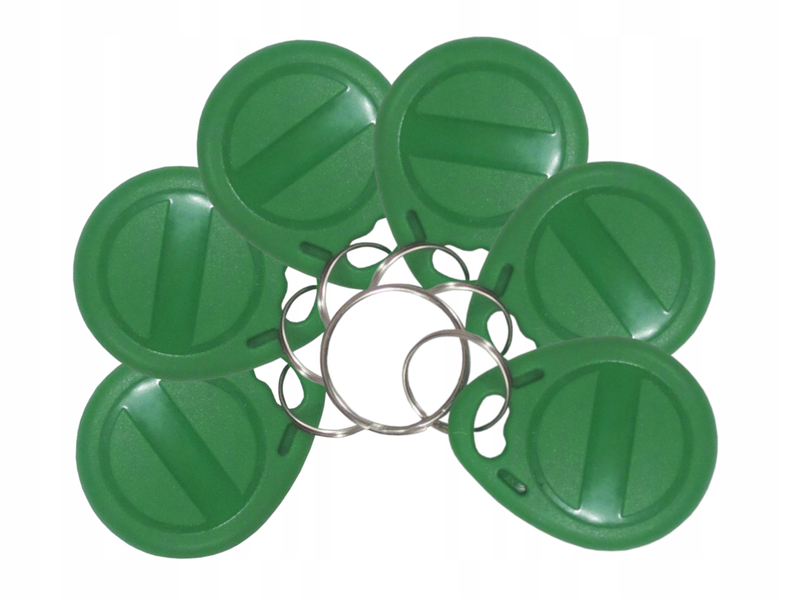 Přívěsek Na Klíče Rfid Unique 125kHz Tag ID T5577 EM4305 programovatelný zelený x100