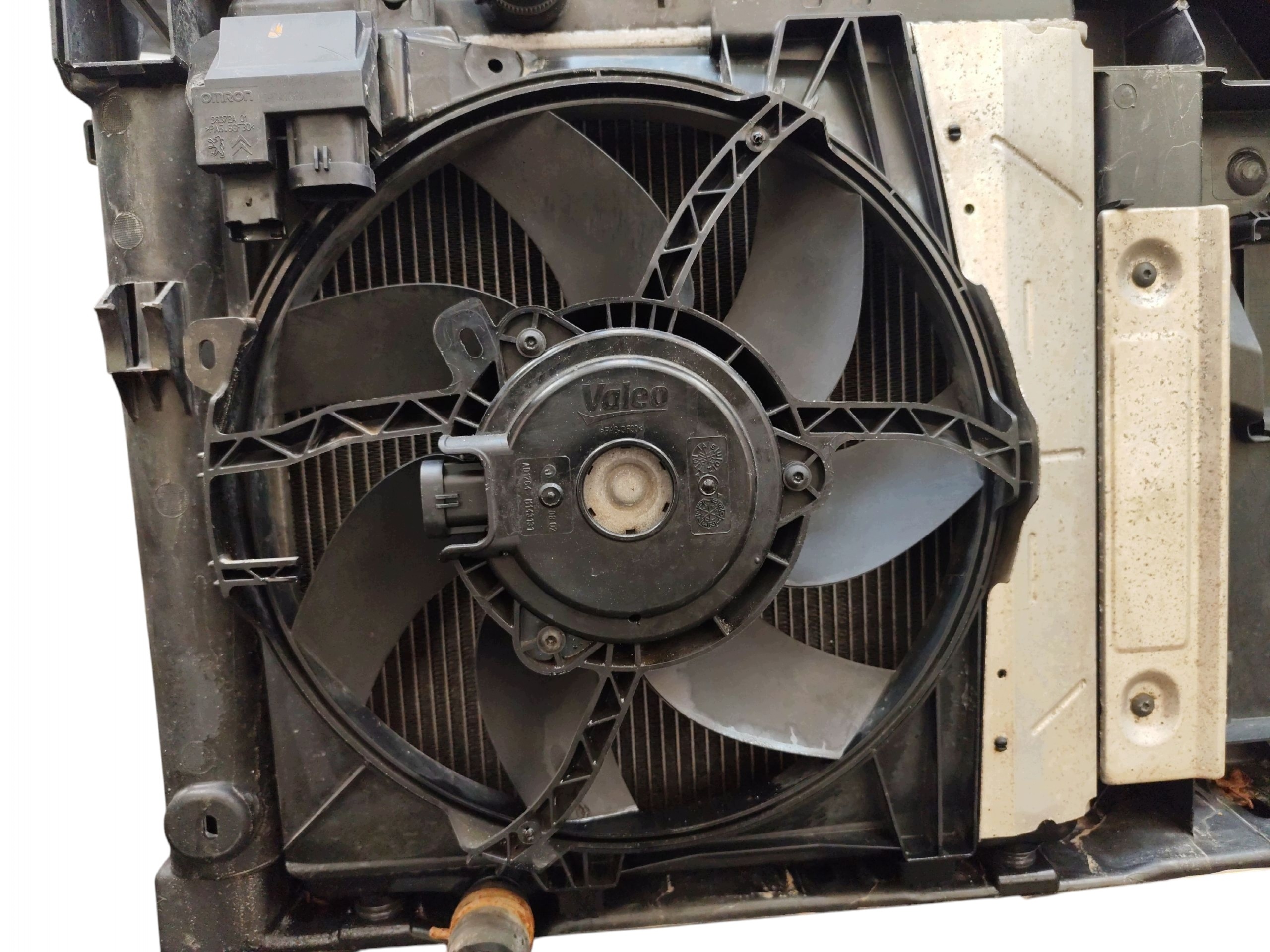 support panel for radiators pillar sider radiator fan PEUGEOT 208 and 1.4 VTI