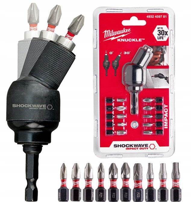 Úhlový nástavec Milwaukee Shockwave adaptér 1/4''