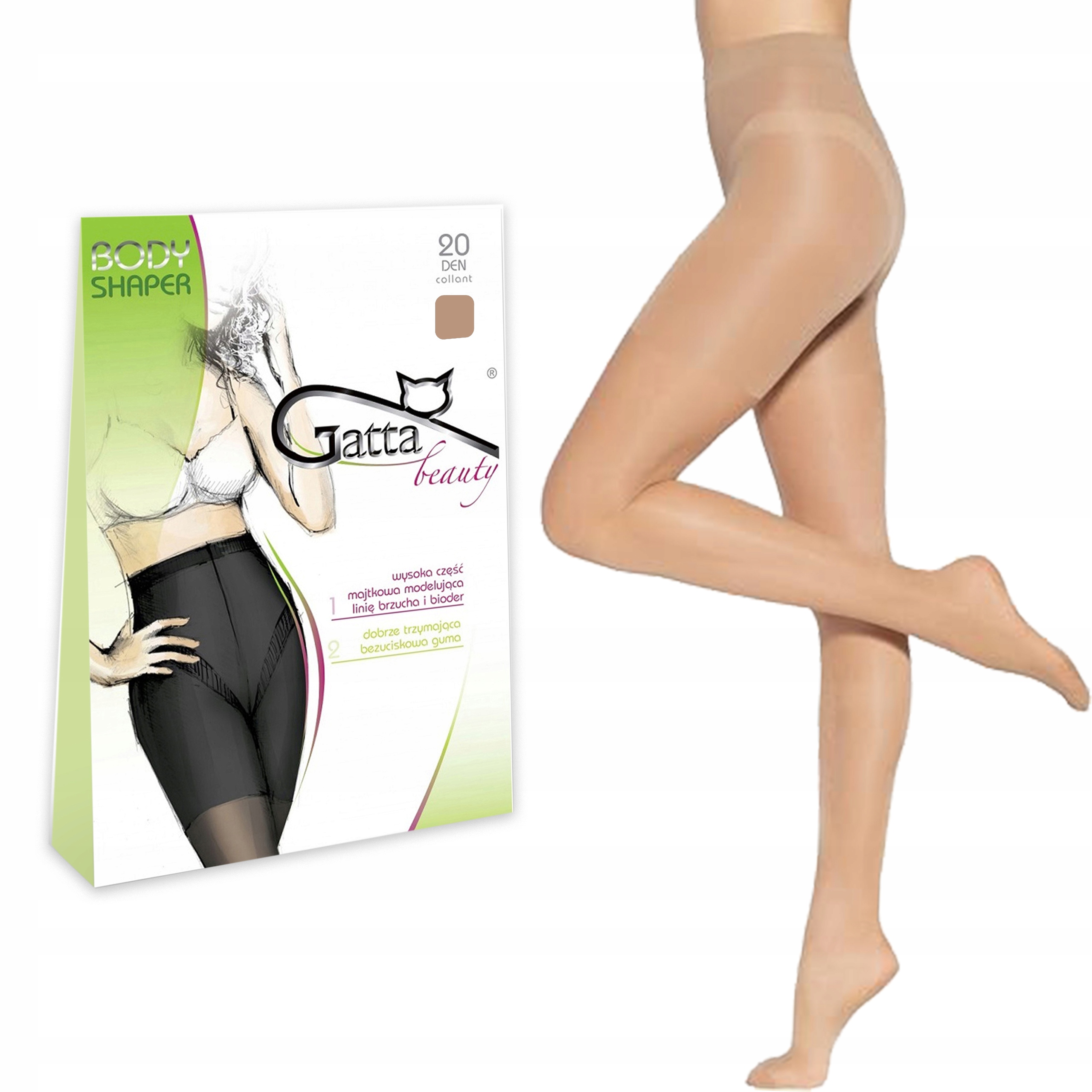 Gatta rajstopy modelujące Body Shaper, daino, 5-XL 13956941731 