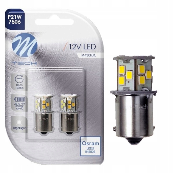 Żarówka R5W BA15s Osram Led M-tech Retrofit Biała