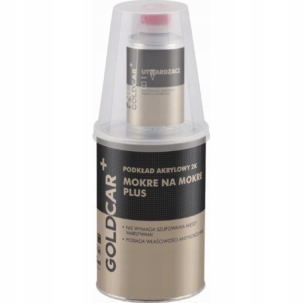 Podkład Goldcar+ Mokre Na Mokre Plus akrylowy 2K szary z utwardzaczem