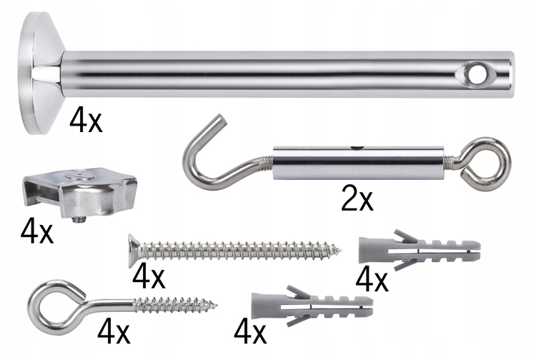 Paulmann zestaw napinający do systemów linkowych - chrom