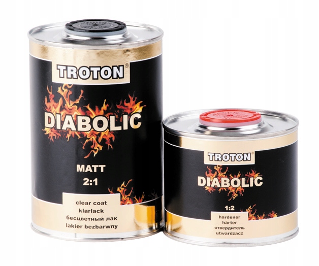 Бесцветный лак Troton Diabolic 2: 1 MAT 1500ML