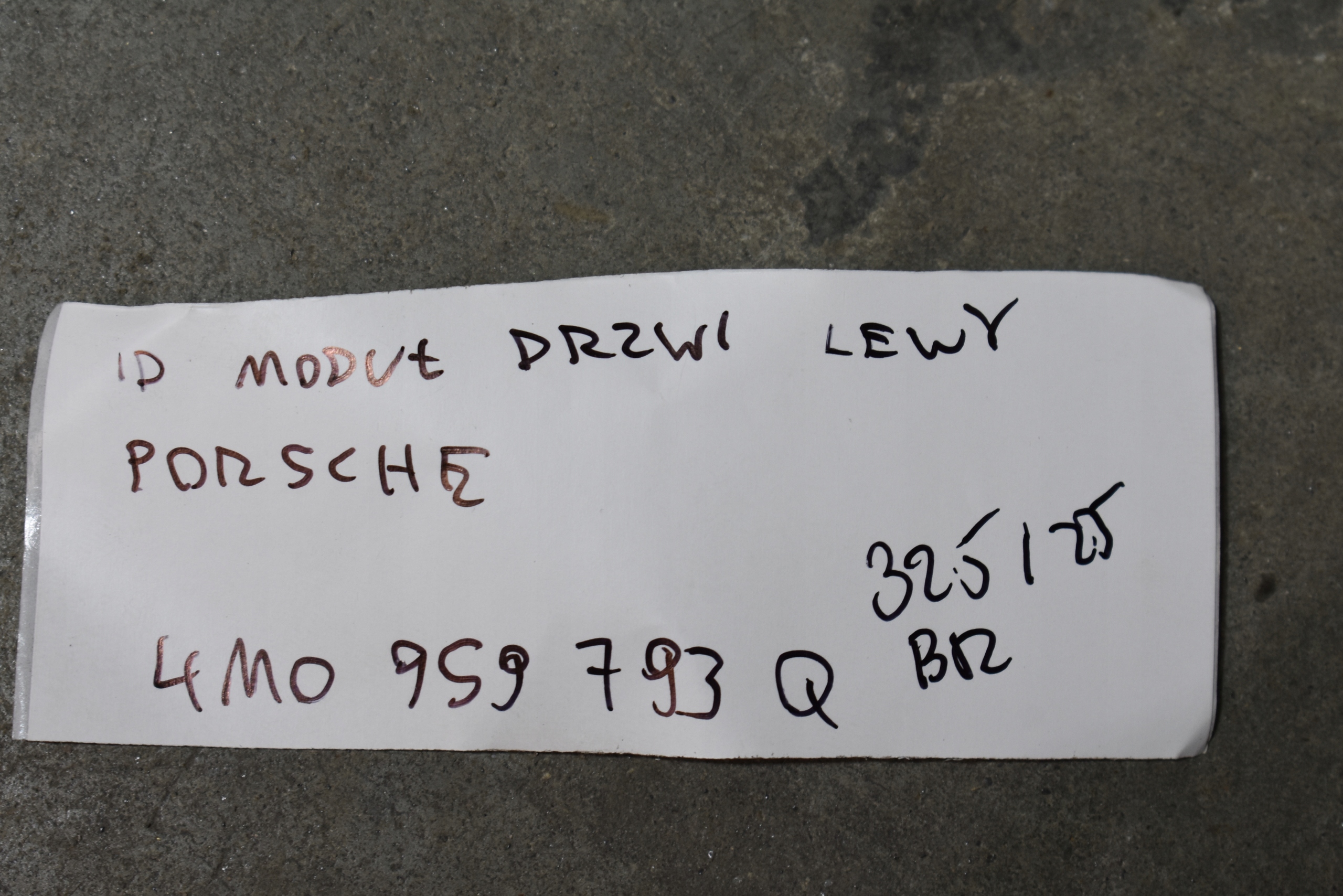 IDEALNY modul Tür links PORSCHE 1