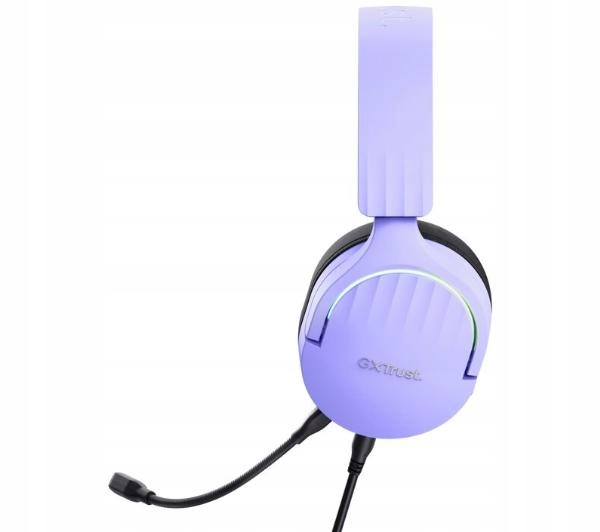 SŁUCHAWKI GAMINGOWE Z MIKROFONEM 7.1 USB KONSOLA PC RGB FIOLETOWE Stan opakowania oryginalne