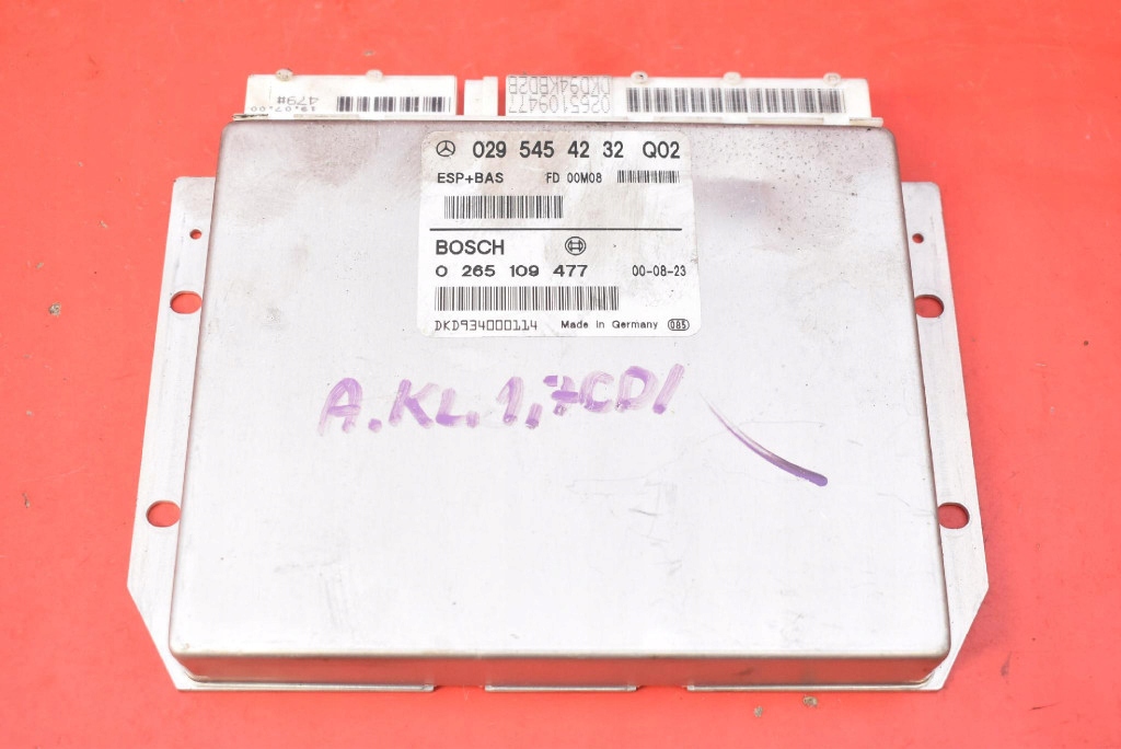 control unit module ESP 0295454232 0265109477 MERCEDES A-KLASA W168 1.7 CDI