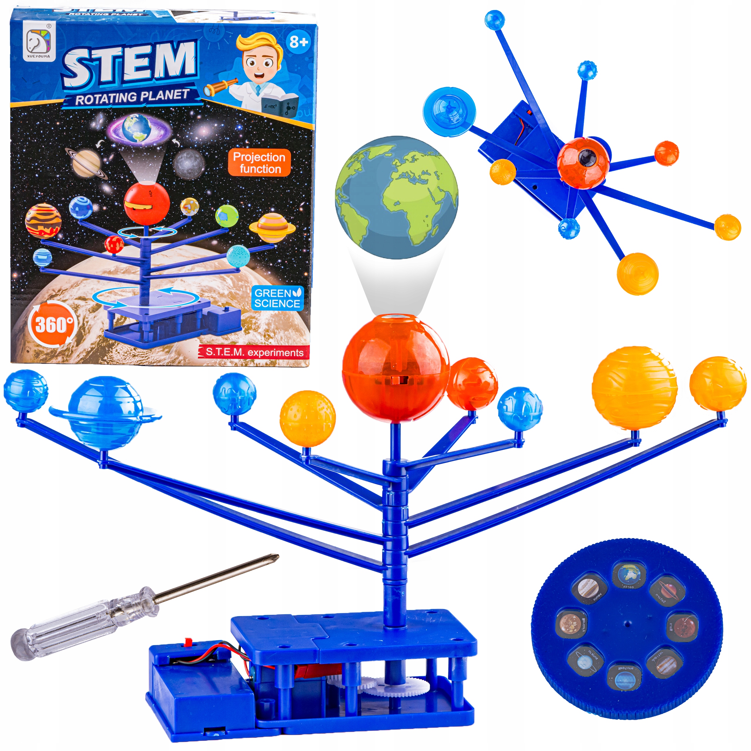 

Układ Słoneczny ruchomy model Planetarum projektor