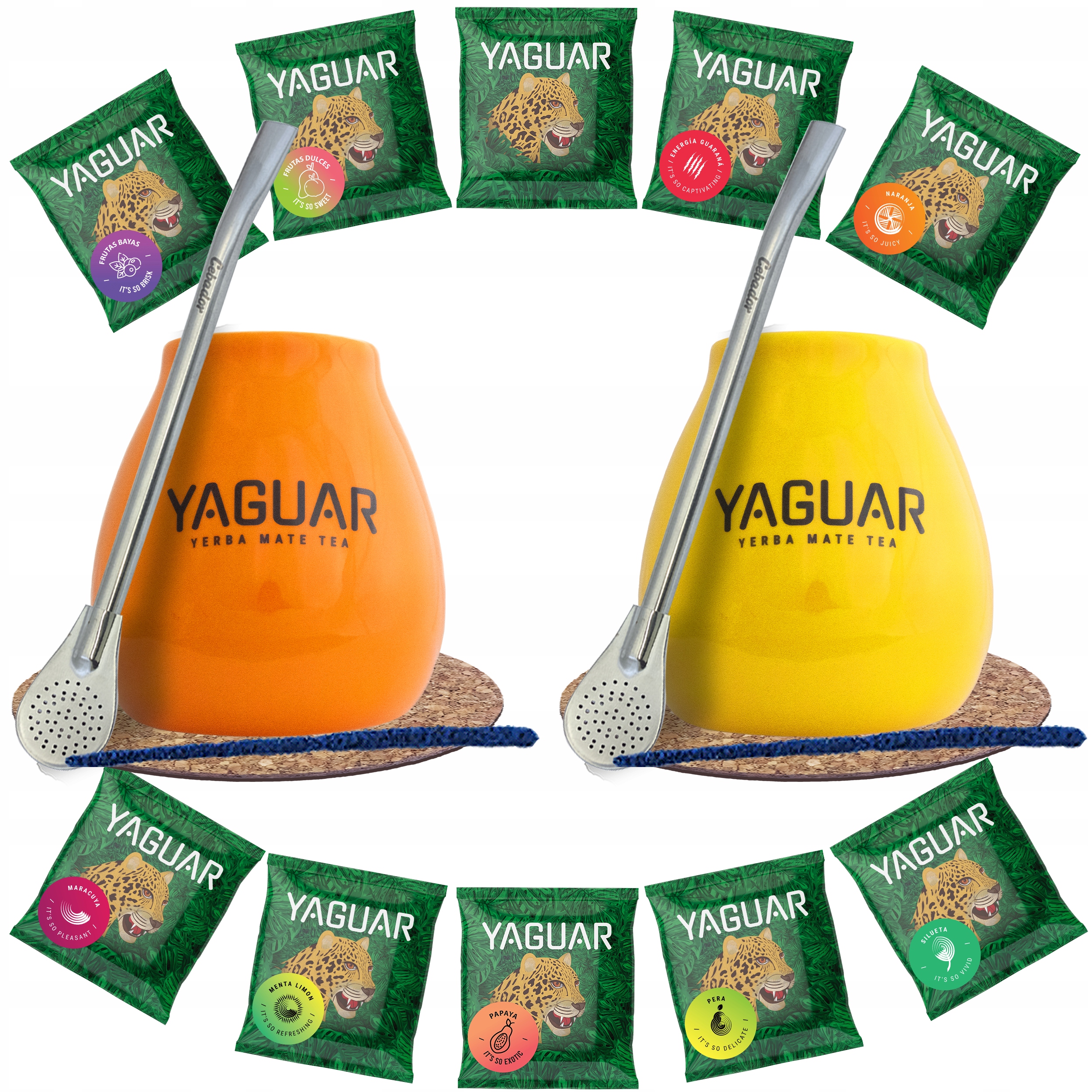 Sada 500g Yerba Mate Yaguar 10x50g pro dva