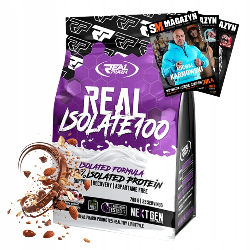 Real Pharm Isolate 100 700 g Svalová Hmota Vytrvalost Bílkoviny