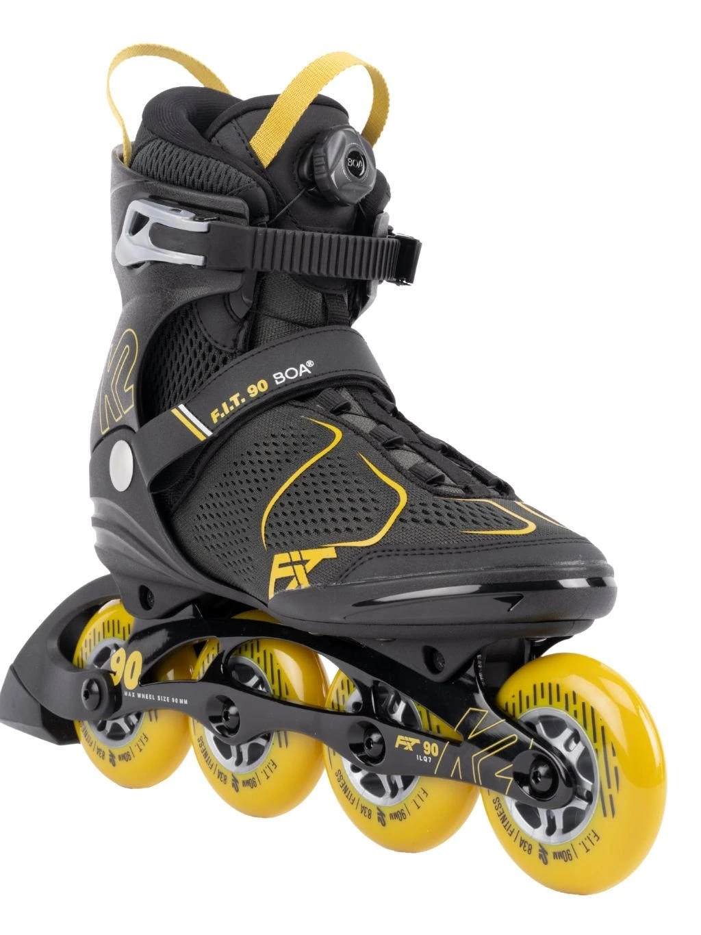 Rolki męskie K2 F.I.T. 90 Boa czarne EU