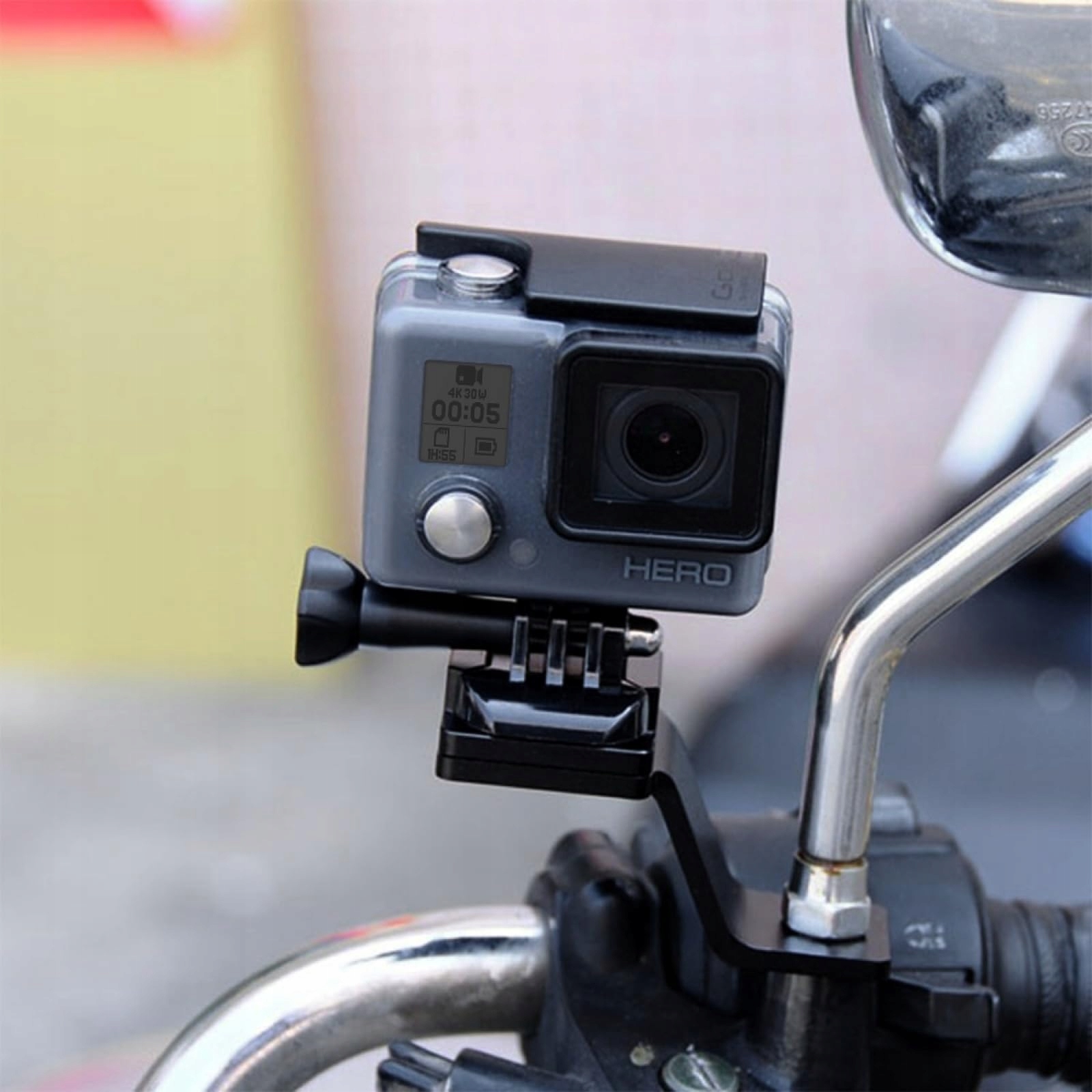 PULUZ Uchwyt Motocyklowy Do Kamer GoPro Hero Insta360 DJI Osmo Action — miniatura 4