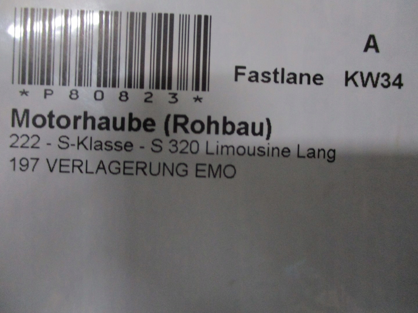 Motorhaube Mercedes-Benz S-Klasse W222 Bonnet Hood - Thumbnail 9