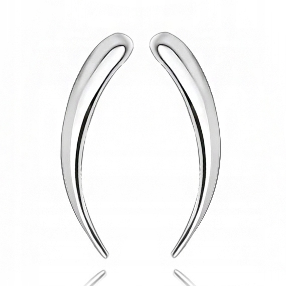 

Nausznice Kolczyki Srebrne Gładkie Próba 925