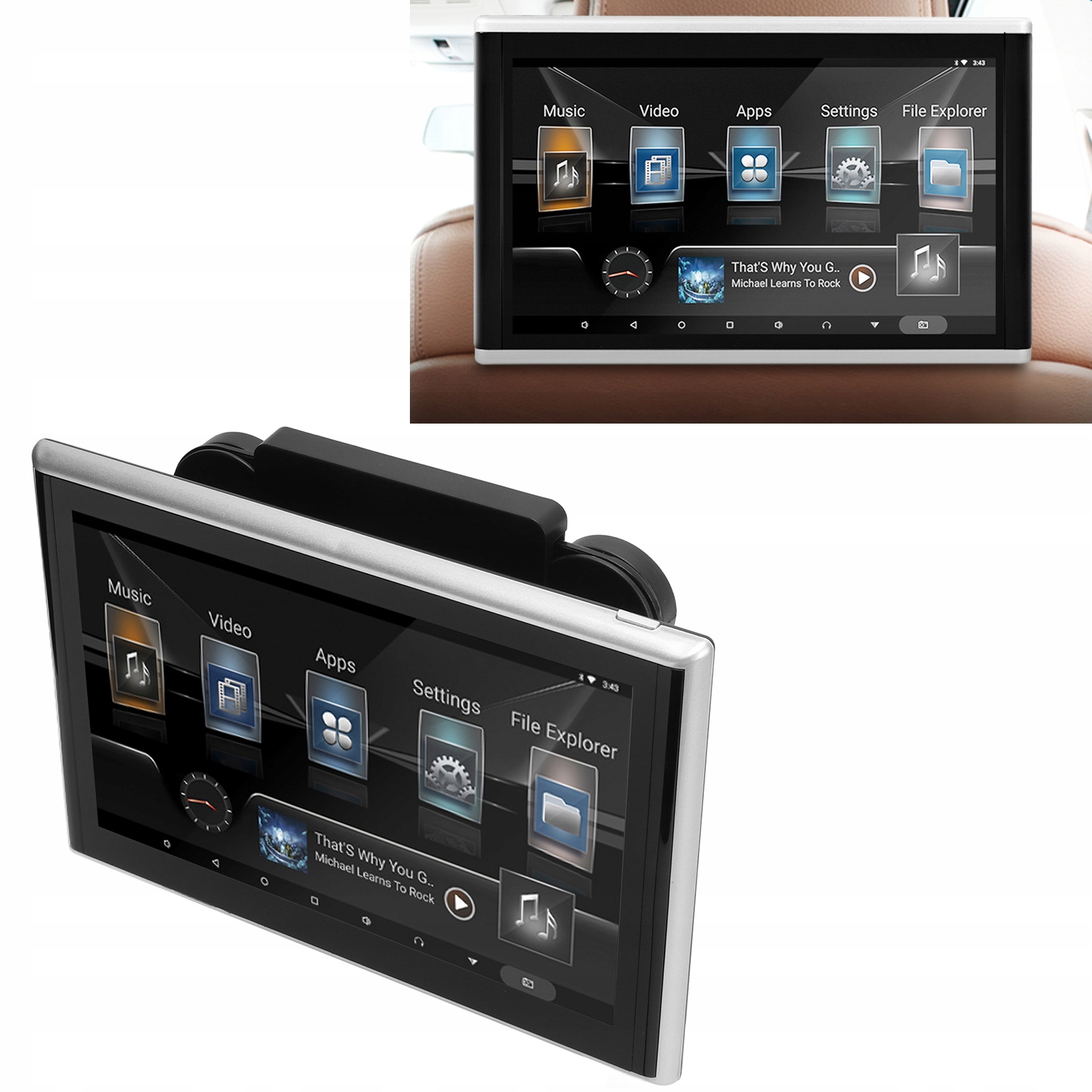 9-CALOWY ZAGŁÓWEK ODTWARZACZ WIDEO HD SAMOCHODOWY Model 1610220027111