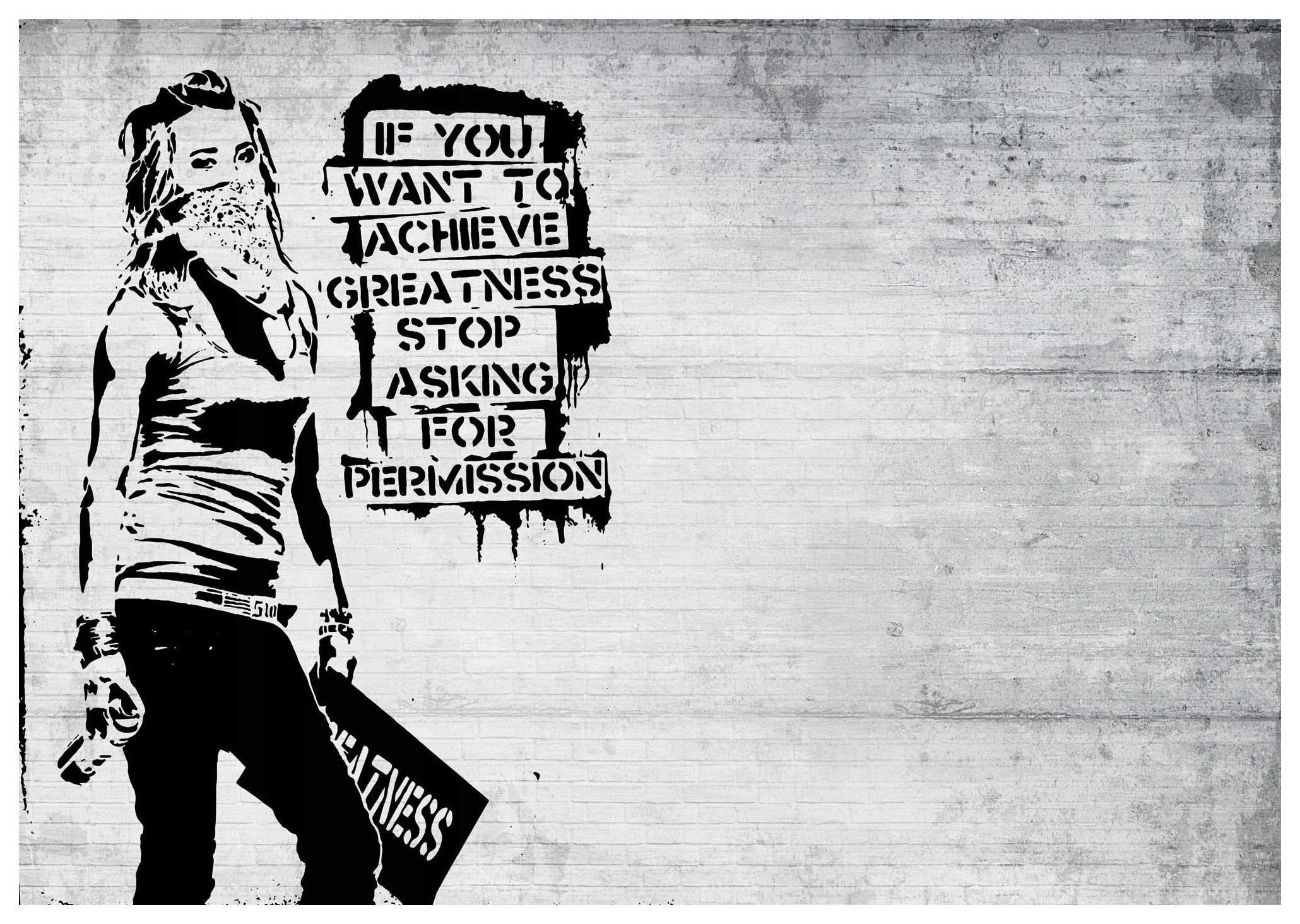 Vliesová fototapeta Graffiti na tehle, inšpirácia k loftu 416x254 lepidlo