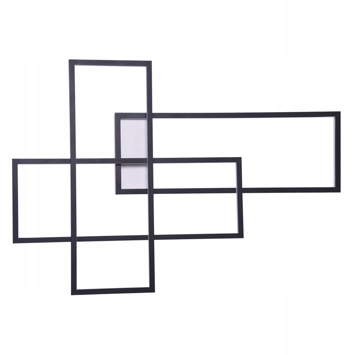 Geometrická nástenná lampa do kancelárskych priestorov nad kreslom Quadratus Led