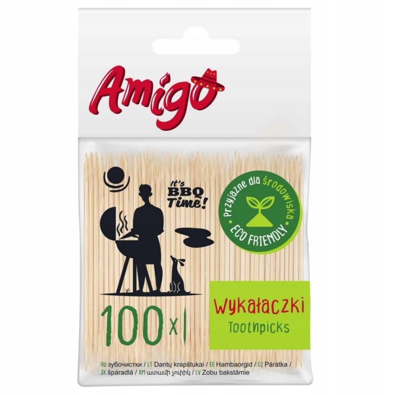 

Amigo Wykałaczki Drewniane 100szt