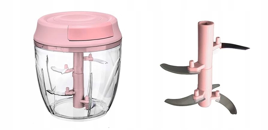 MPM Rozdrabniacz do warzyw 1000 ml RÓŻOWY