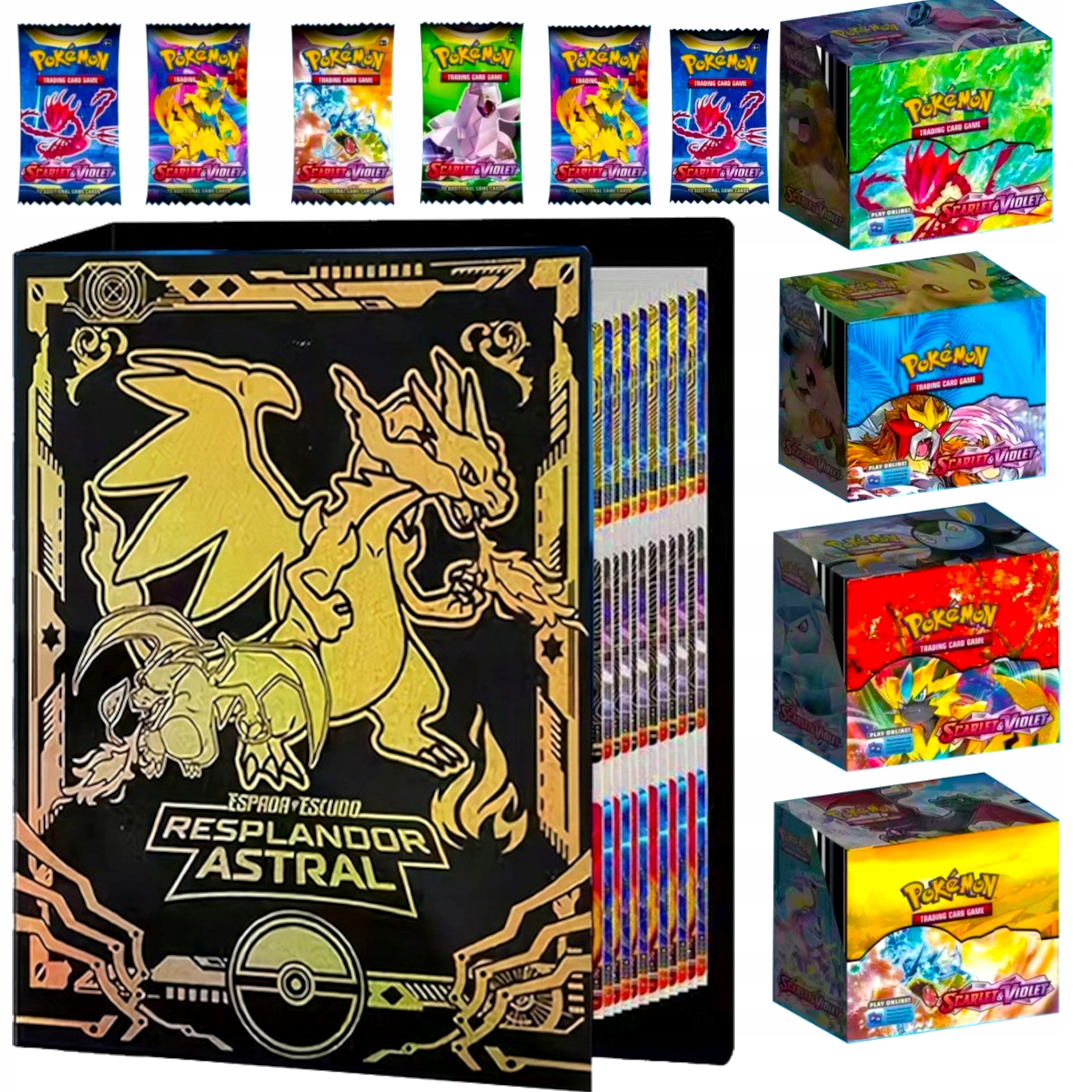 ALBUM POKEMON NA 432 KART+ 360 KART MEGA BOX SCARLET&VIOLET PALDEA EVOLVED