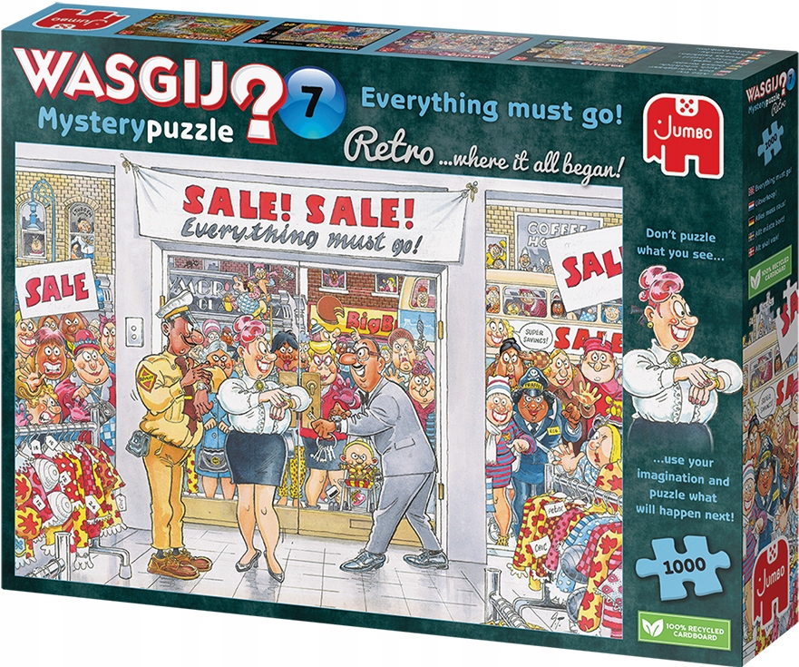 Puzzle Wasgij Retro Mystery 7 Everything must go! Wyprzedaż 1000 el.