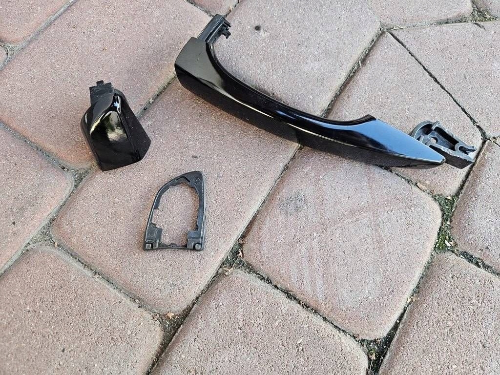 handle door front front right KTV black + pad Opel Corsa F