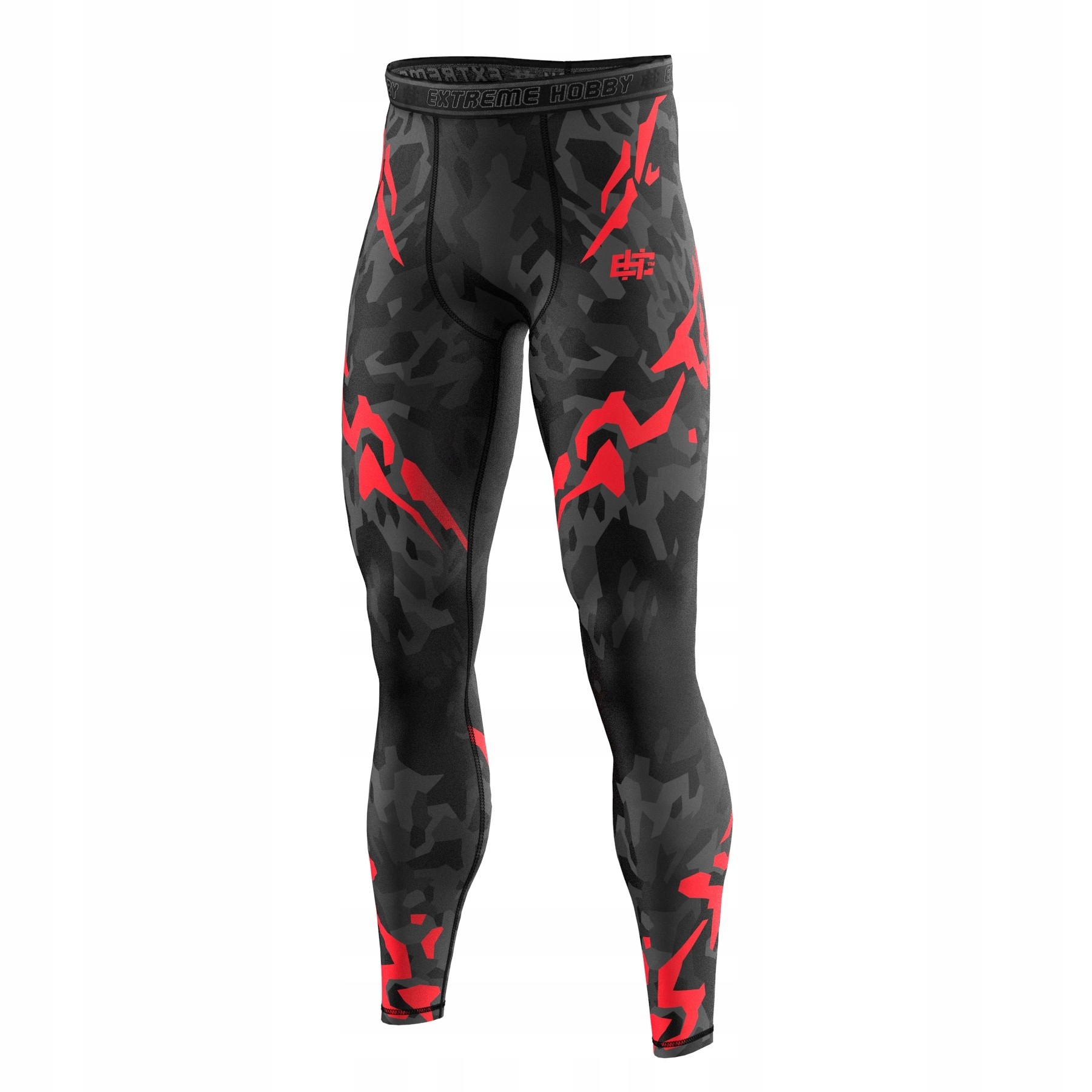 Legginsy Męskie Extreme Hobby Black Panther Sportowe Długie, Rozmiar M