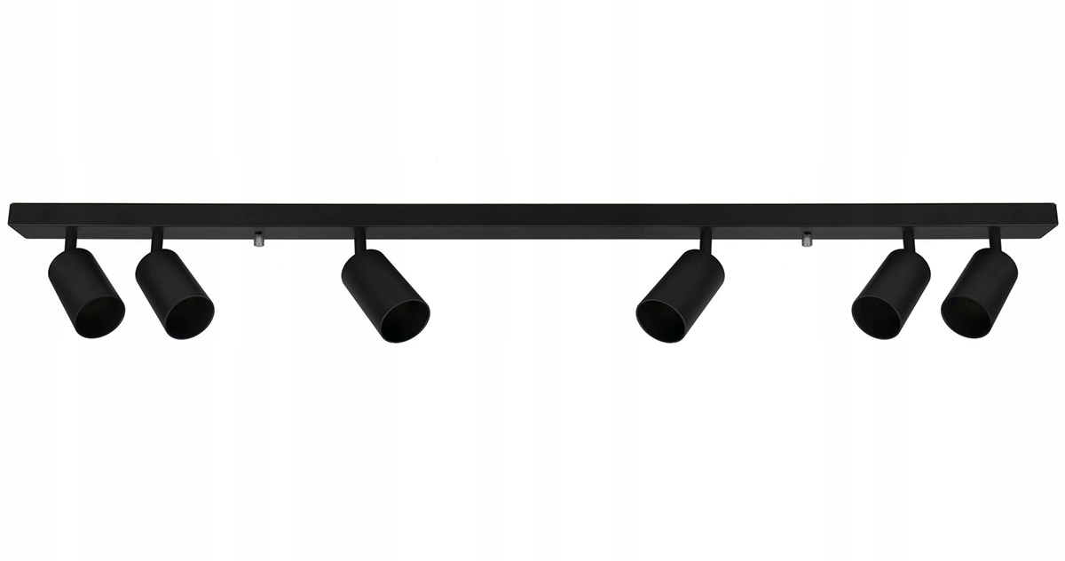 Lampa listwa sufitowa 6xGU10 do Led na 230V czarna