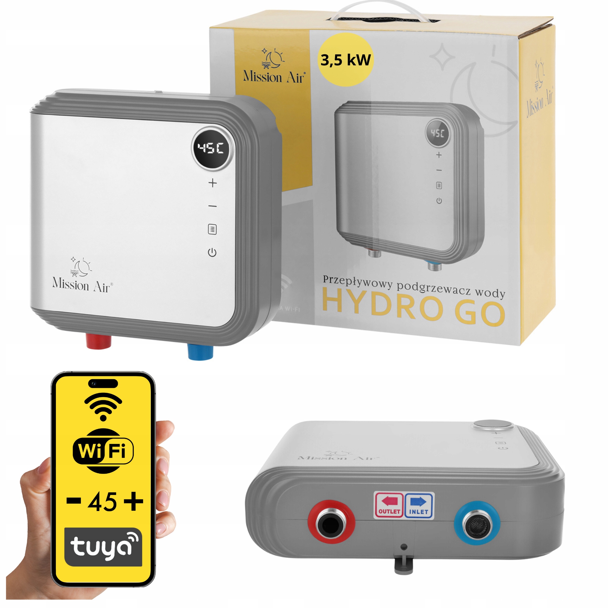 Elektrický prietokový ohrievač vody 3,5 kW