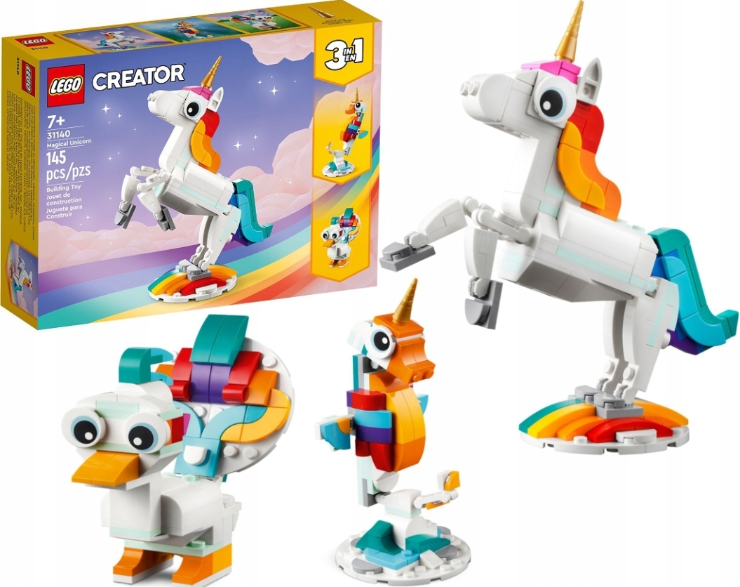 Lego Creator Magiczny Jednorozec 3W1 Zestaw Dzikie Egzotyczne Zwierzeta