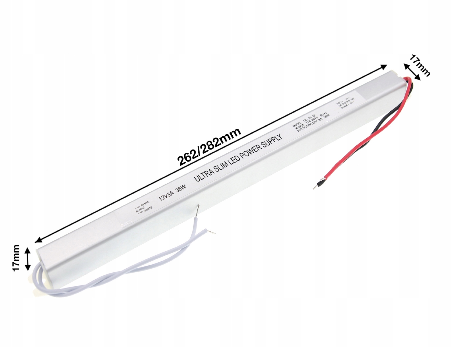 ZASILACZ LED 12V 36W 3A Do Taśm MONO RGB ULTRA SLIM WĄSKI EAN (GTIN) 5903715409289