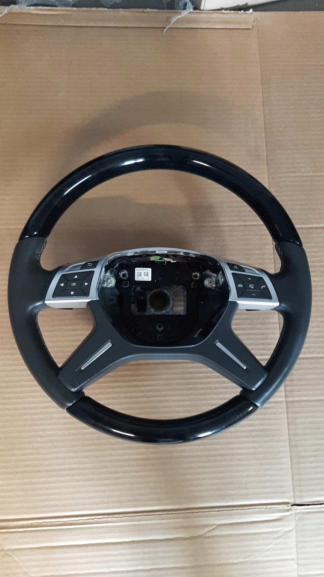 MERCEDES ML GL W166 KIEROWNICA SKÓRA DREWNO