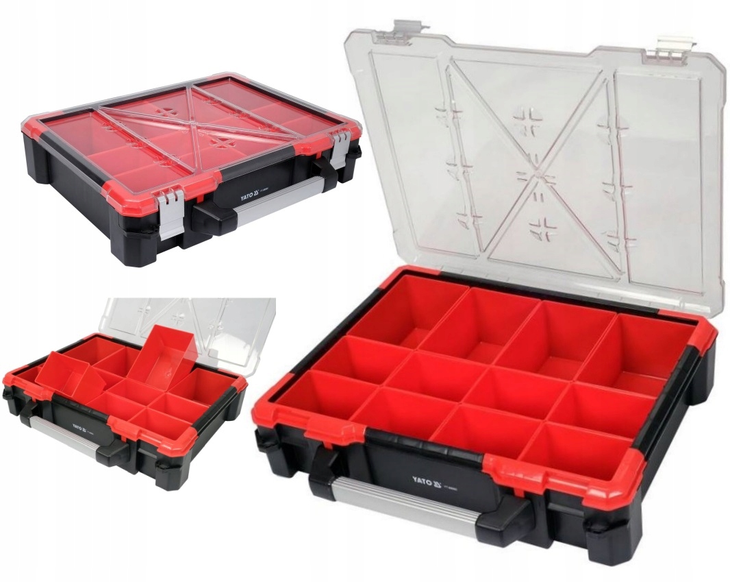 Органайзер YATO з 12 ящиками для сміття 490 x 420 x 115 мм