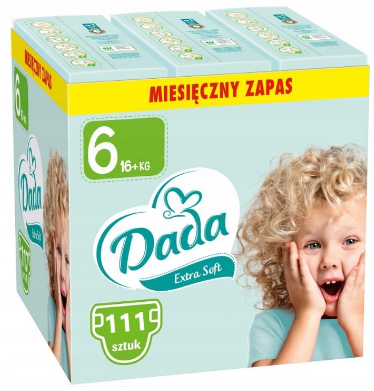 Pieluszki Dada Extra Soft Rozmiar 6 111 szt.