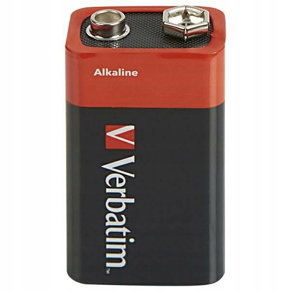 Verbatim Bateria alkaliczna 9V 6LR61 1szt czarny/black 49924