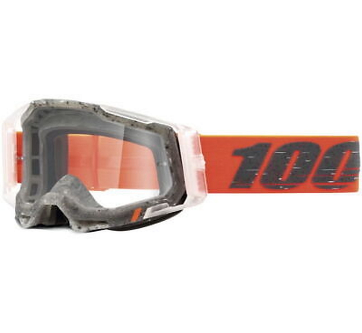 100 % Okuliare Model Racecraft 2 Schrute Clear Lens Farba Oranžová