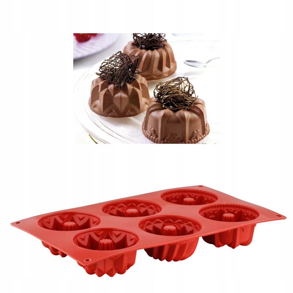 

Forma Do pieczenia Muffinek babeczek silikon 6szt.