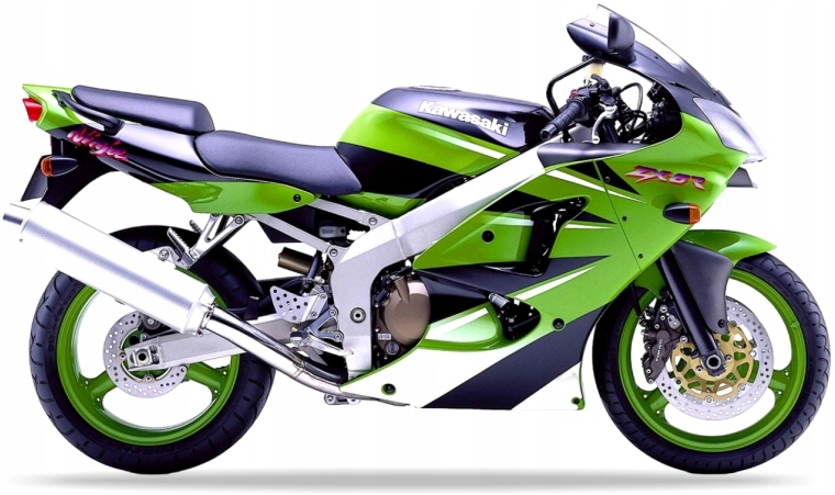 Samolepky Na Motocykl Juula Pro Kawasaki Zx 6R 2000 Zelené 7F