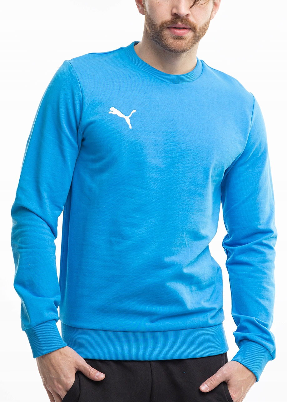 Bluza Męska Puma Sportowa Dresowa bez Kaptura Bawełniana Team Goal roz. S