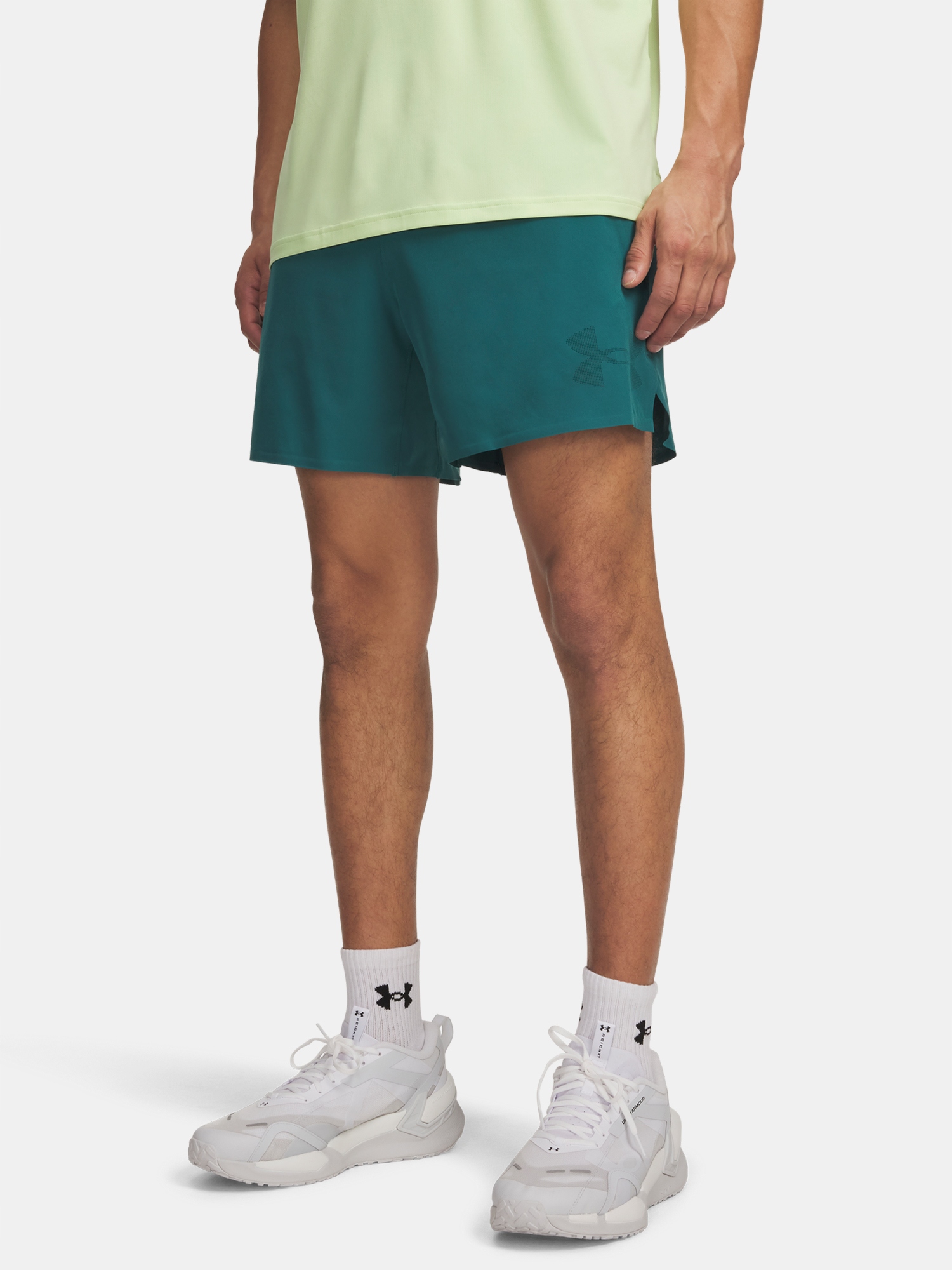 Pánské kraťasy Under Armour Ua Vanish Elite 6in Short-GRN vel. XL
