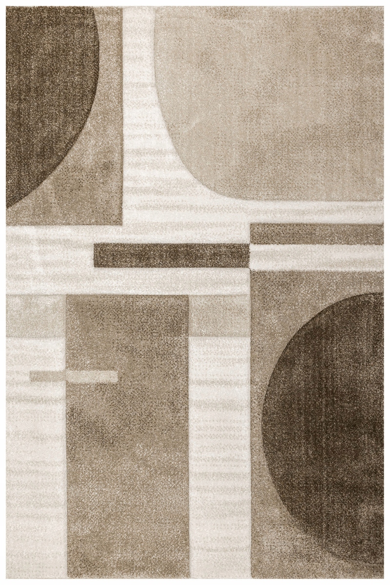Dywan Kaszmir Brąz Gruby Gęsty Geometria Pasy Do Salonu Kandy 200x290 cm
