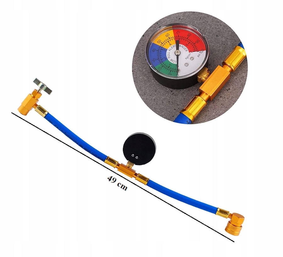 WĄŻ R134A DO NABICIA KLIMATYZACJI MANOMETR POLSKA EAN (GTIN) 6967328721830