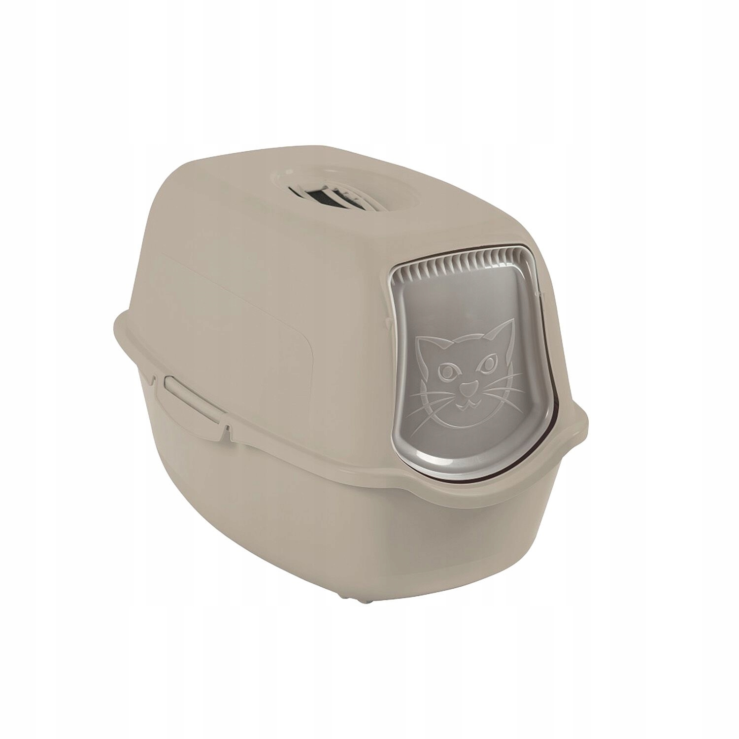 Levně Toaleta pro kočky s pohlcovačem uzavřená 40x56x39 Cm Šedá Béžová Rb