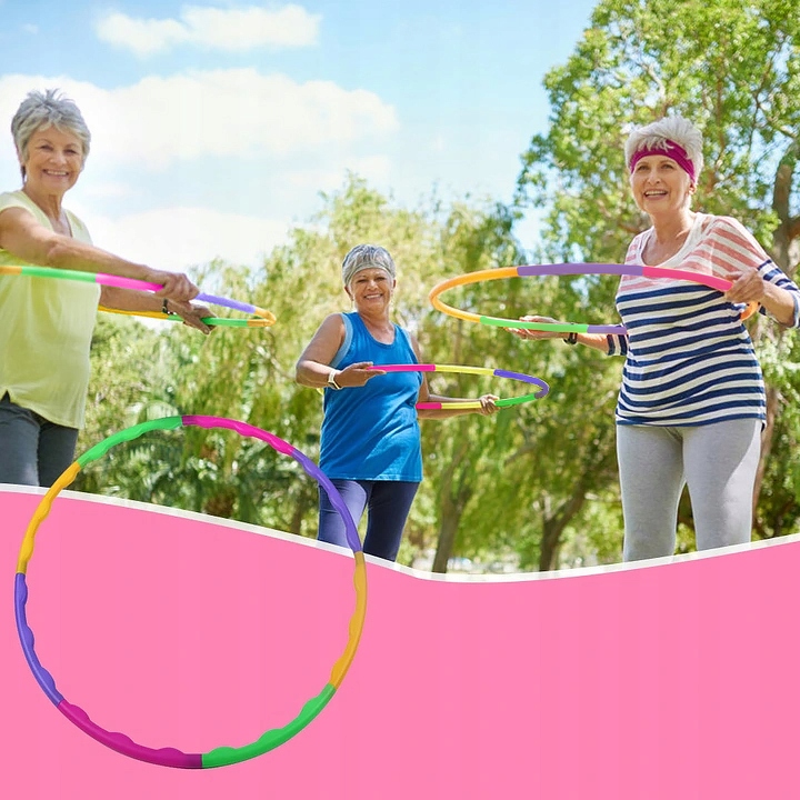 ODCHUDZAJĄCE HULAHOP KOŁO SKŁADANE HULA HOOP MASAŻ Model KX3895