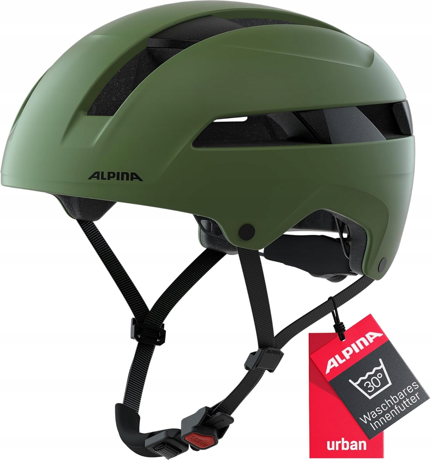 Městská Cyklistická Přilba Alpina Soho 55-59 CM Zelená Olive Matná