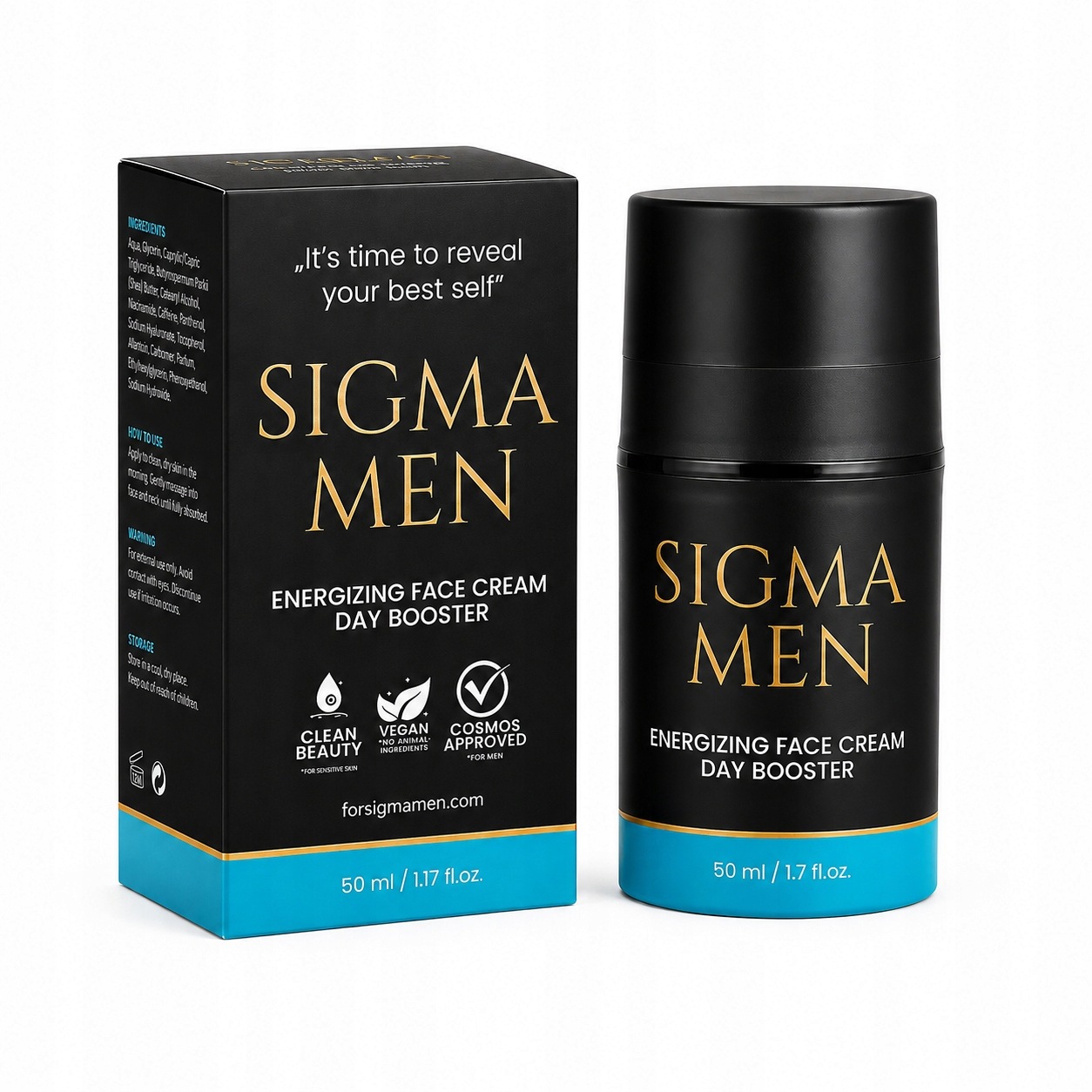 Krem na dzień dla mężczyzn energia i nawilżenie, 50ml Sigma Men