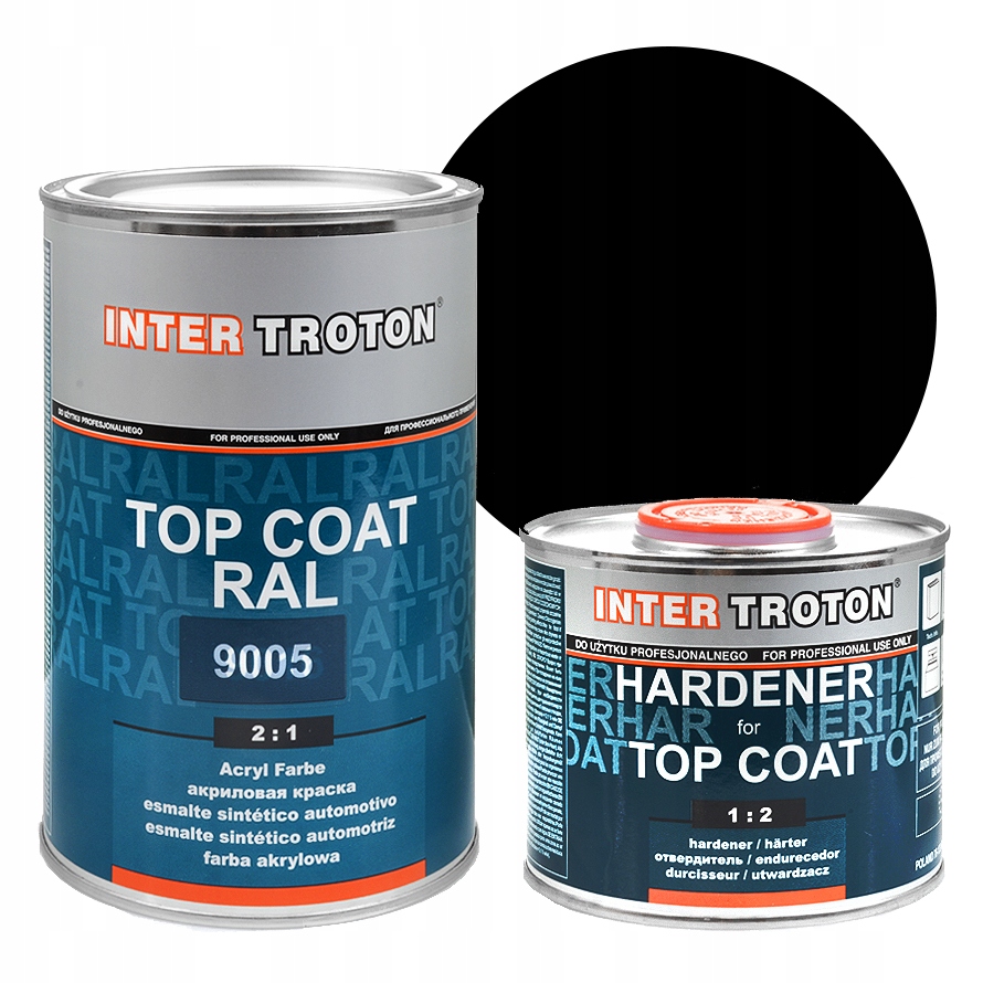 

Troton lakier akrylowy Ral 9005 Czarny utw 1,5 l