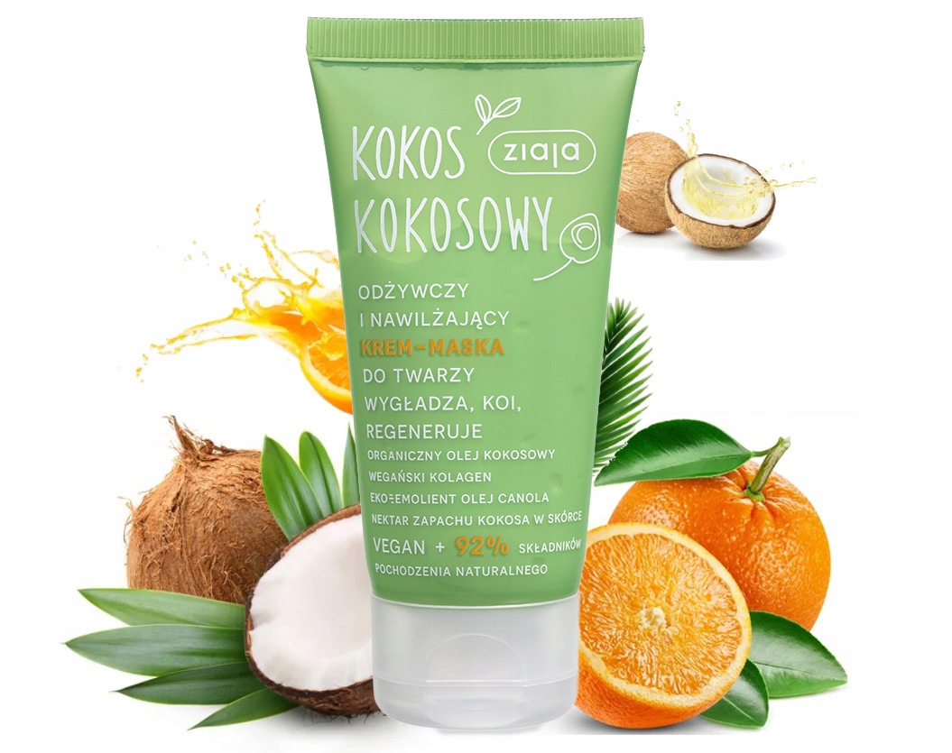 Ziaja zetaw kosmetyków Kokos Pomarańcza Linia kokos pomarańcza